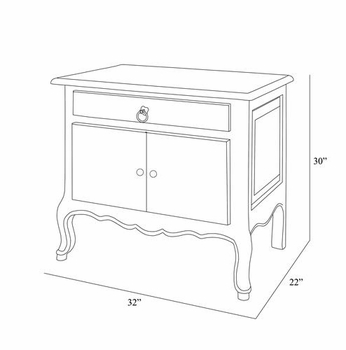 country french night table
