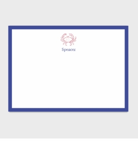 Crab Personalized Kids Stationery