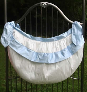crib toy bag - silk