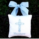 cross monogrammed doorknob pillow -  unavailable