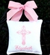 cross monogrammed doorknob pillow -  unavailable