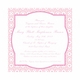 Cross My Heart Pink Baptism Invitations