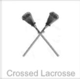 crossed lacrosse