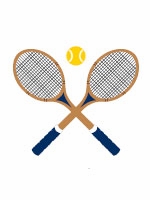 crossed racquets