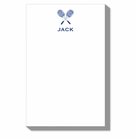 Crossed Tennis Blue Notepads