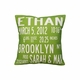 Custom Birth Announcement Pillow