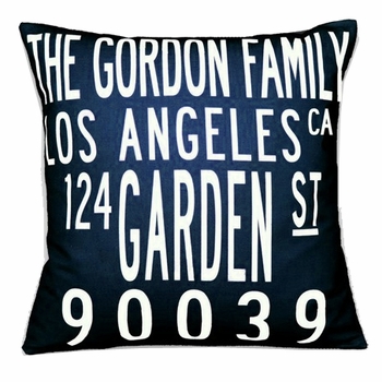 custom family home pillow