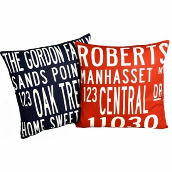 custom family home pillow
