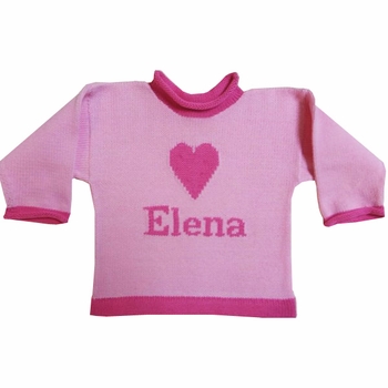 custom heart sweater