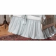 Custom Ivory Silk Gathered Crib Skirt