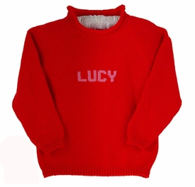 custom knit personalized name sweater