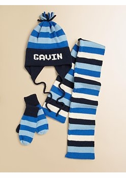 Custom Knit Stripe Cotton Scarf