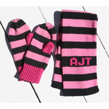 Custom Knit Stripe Cotton Scarf