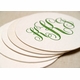 custom letterpress coasters