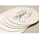 custom letterpress coasters