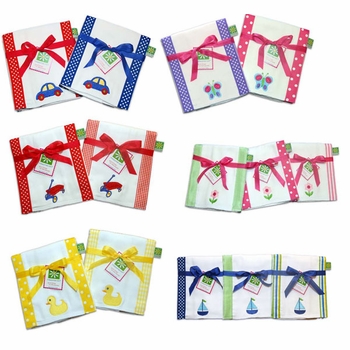 custom name burp cloth set