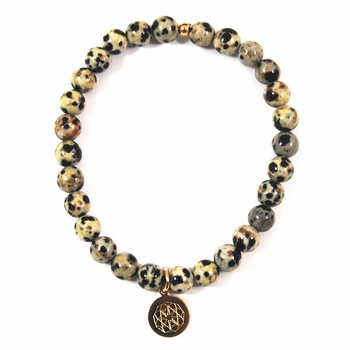 Customize Your Charm - Dalmation Jasper Classic Charm Bracelet