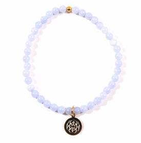 Customize Your Charm - Mini Blue Lace Agate Classic Charm Bracelet