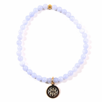 Customize Your Charm - Mini Blue Lace Agate Classic Charm Bracelet