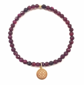 Customize Your Charm - Mini Cranberry Agate Classic Charm Bracelet