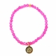 Customize Your Charm - Mini Fuchsia Agate Classic Charm Bracelet