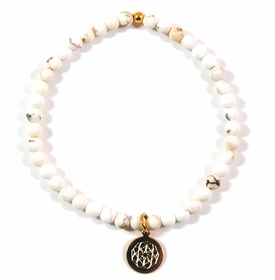 Customize Your Charm - Mini Ivory Howlite Classic Charm Bracelet