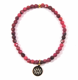 Customize Your Charm - Mini Pink Rhodonite Classic Charm Bracelet