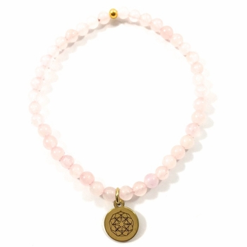 Customize Your Charm - Mini Rose Quartz Classic Charm Bracelet