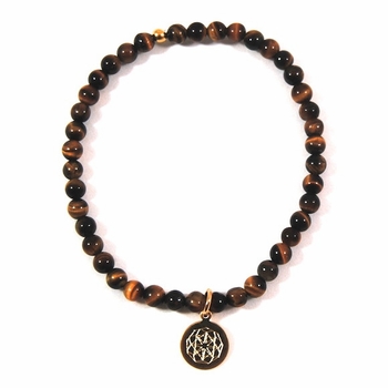 Customize Your Charm - Mini Tigers Eye Classic Charm Bracelet
