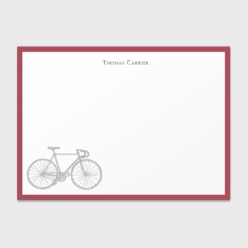 Cyclist Personalized Kids Stationery