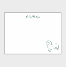 Dachshund Personalized Kids Stationery