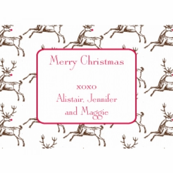 Dancing Deer Holiday Gift Enclosures