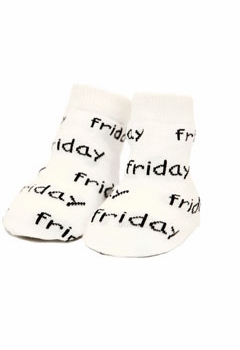 days of the week baby socks