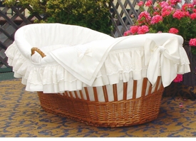 Deluxe Willow Moses Basket Please Contact Us for Pricing