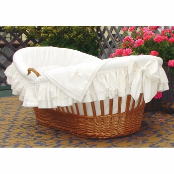 Deluxe Willow Moses Basket Please Contact Us for Pricing