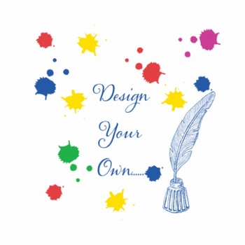 design your own flat print social stationery