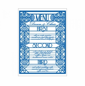 Devom & Chris Menu Card