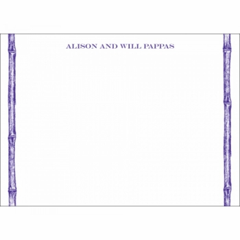 double bamboo social stationery