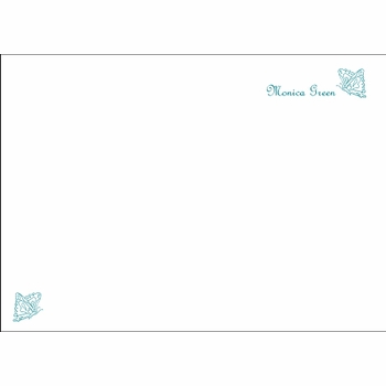 double butterflies children's stationary