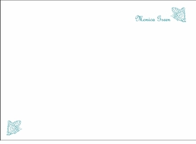 Double Butterflies Children's Stationery