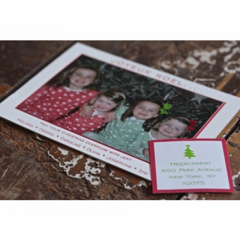 double happy holiday card