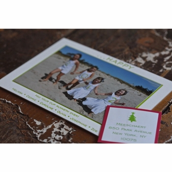 double happy holiday card