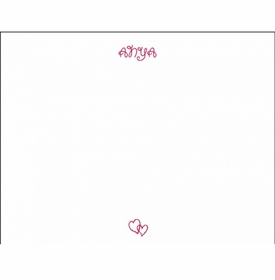Double Hearts Social Stationery