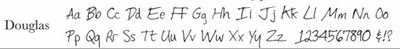 douglas font