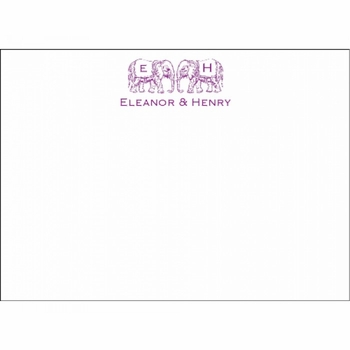 eleanor & henry elephantchildren's stationery