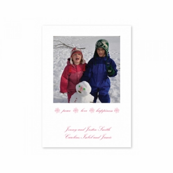 elegant peace holiday cards