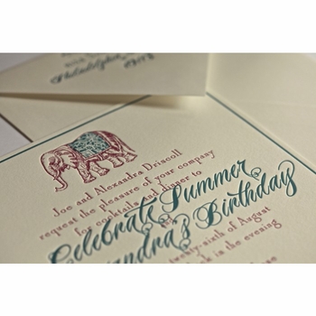 Elephant Invitation Cocktail & Dinner Parties