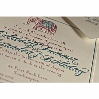 Elephant Invitation Cocktail & Dinner Parties