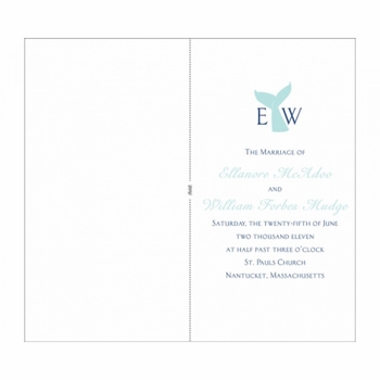 ellie & will ceremony program cover cards