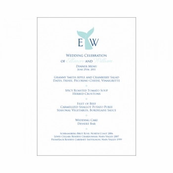 Ellie & Will Menu Card